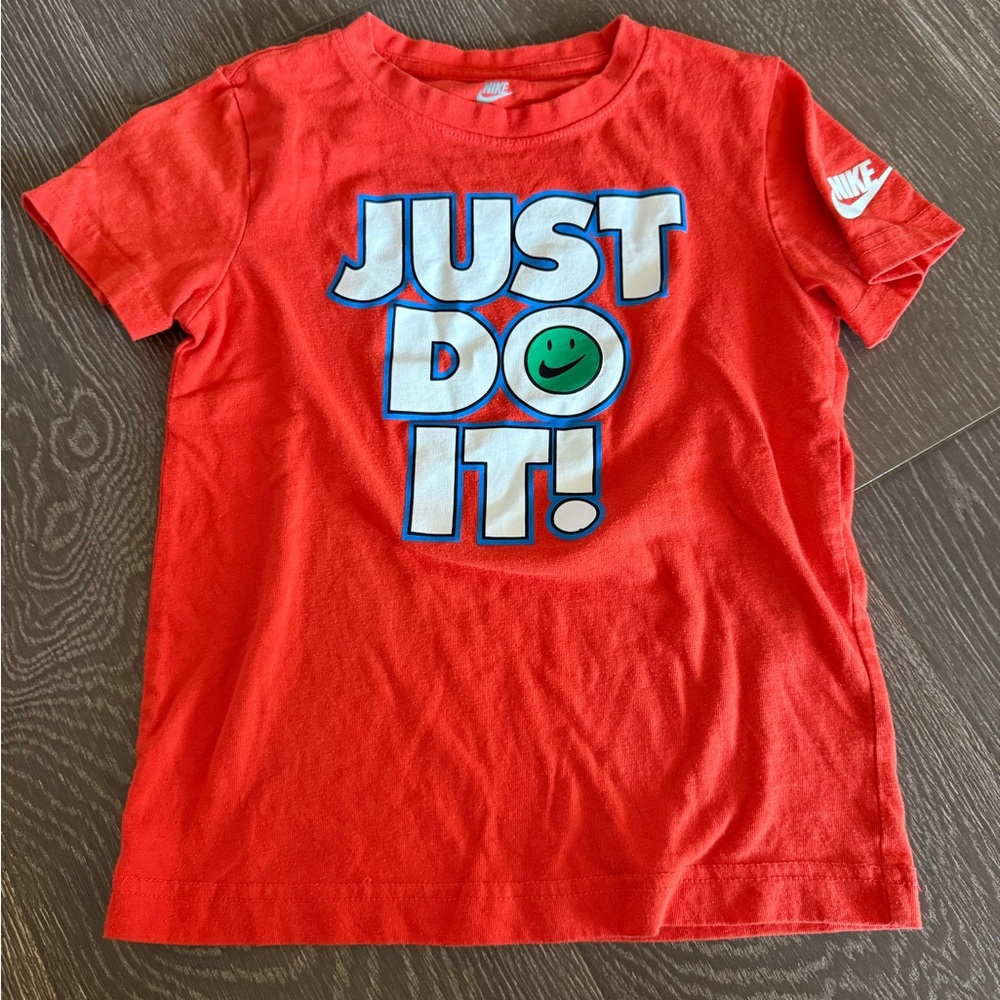 Nike Kids Red 'Just Do It' T-Shirt